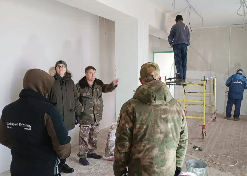 В Новоданиловке ведется ремонт Дома культуры. ФОТО: администрация Мелитопольского района