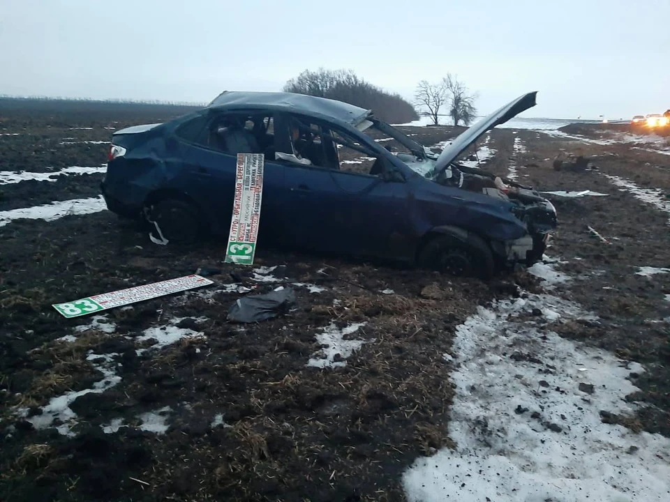 На трассе в Ростовской области водитель иномарки разбился в ДТП. Фото: УГИБДД по Ростовской области