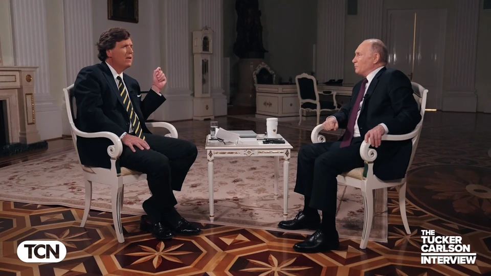 Такер Карлсон и Владимир Путин