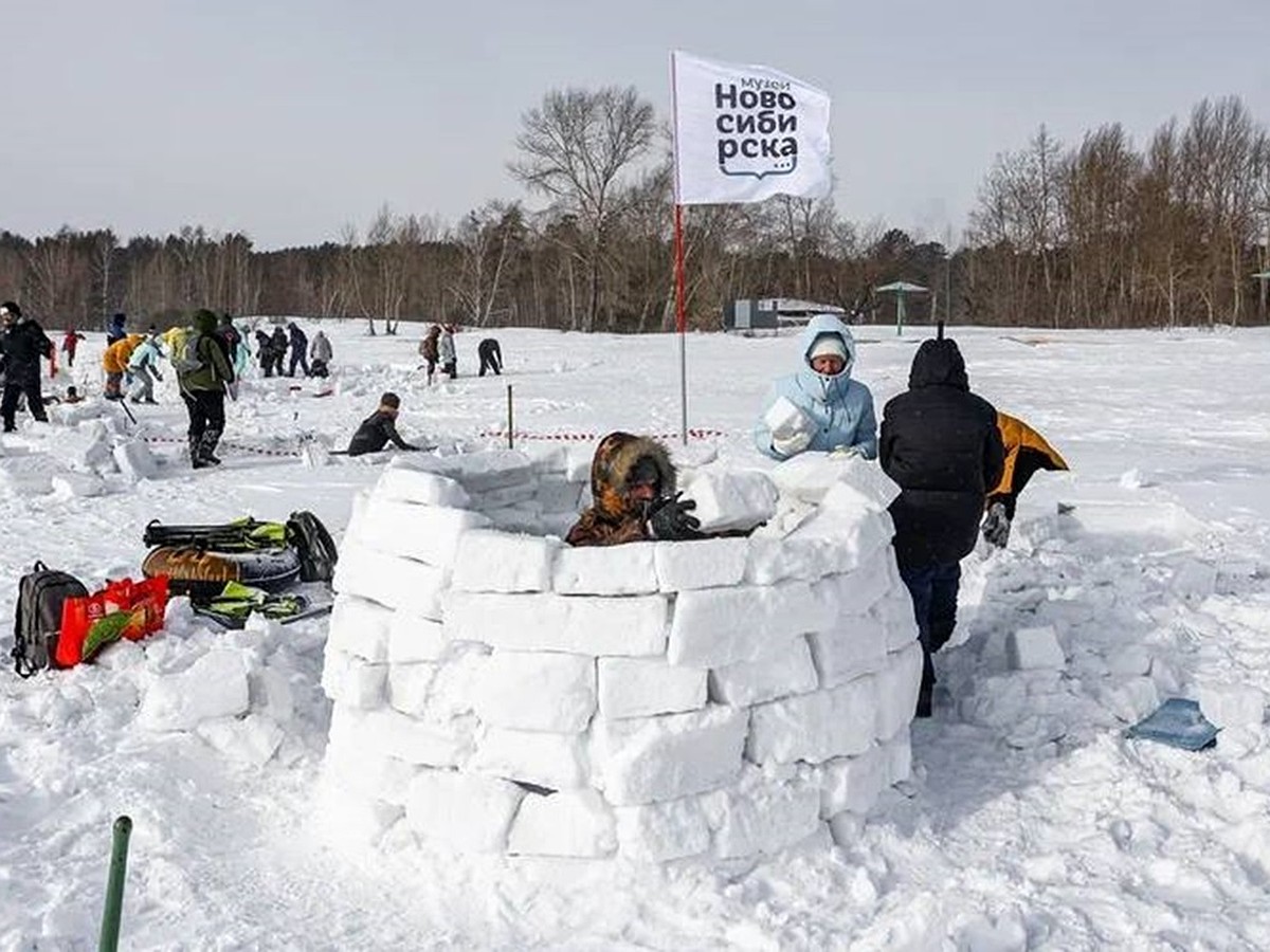 Сотни новосибирцев возвели город эскимосов на берегу Оби - KP.RU