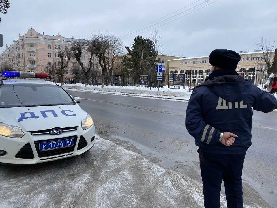 Полицейские поймали нетрезвого водителя без удостоверения в Смоленске Фото: Госавтоинспекция России по Смоленской области