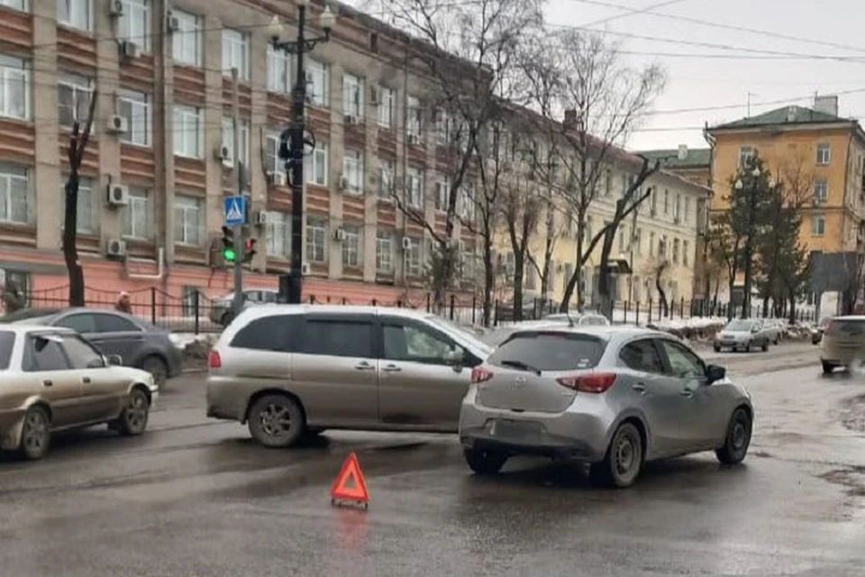 Ребенок получил травмы в ДТП Фото: Госавтоинспекция Хабаровска