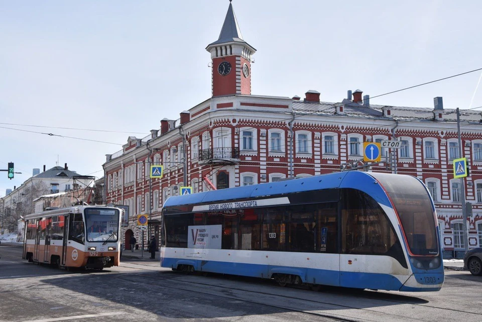 Трамваи №9 и №10 будут курсировать вместо кругового трамвая №90 в Ульяновске. Фото телеграм-канал Александра Болдакина