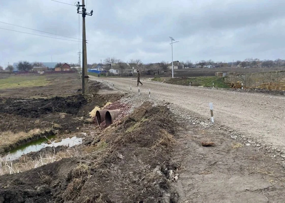 В Верхнем Рогачике Херсонской области почти закончили ремонт двух мостов. ФОТО: регоделение "Единой России" в Херсонской области