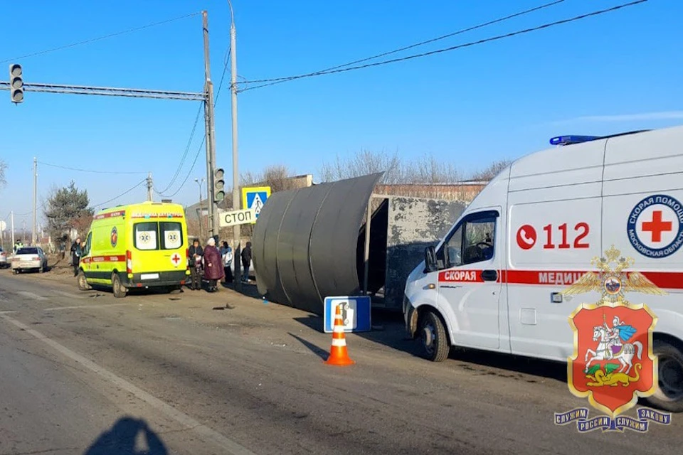 Авария произошла на 67 километре автодороги М-7 Волга. Фото: ГУ МВД России по Московской области