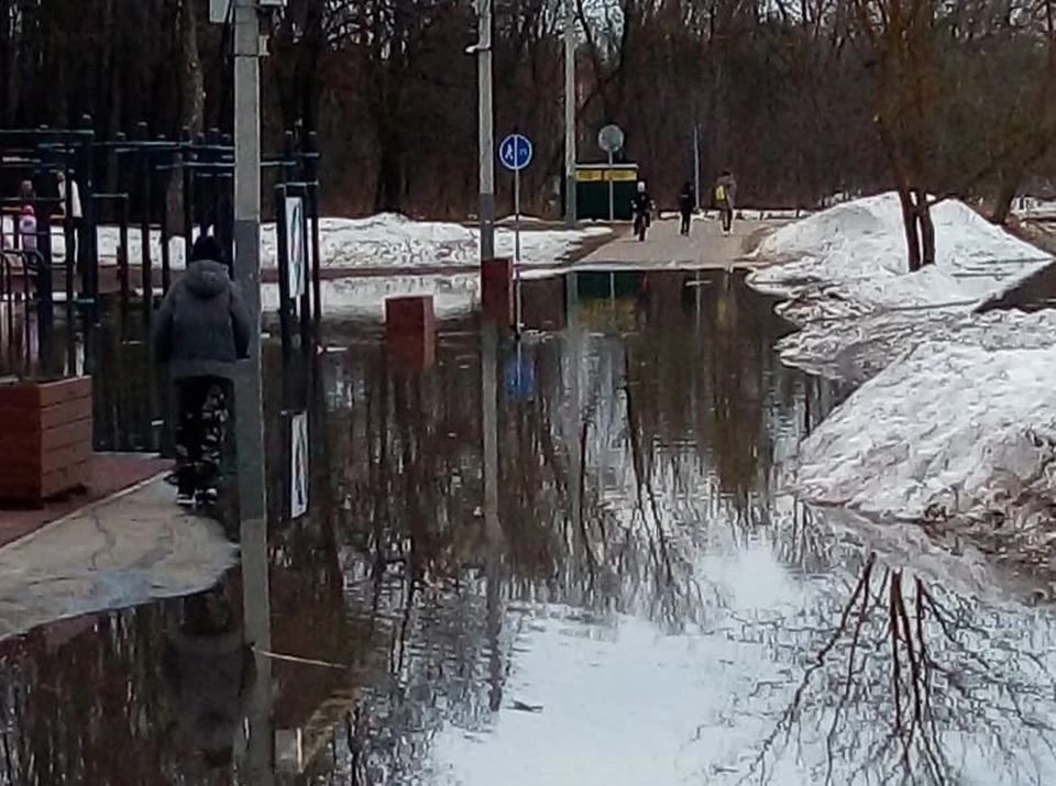 В Туле паводок добрался до Баташевского сада