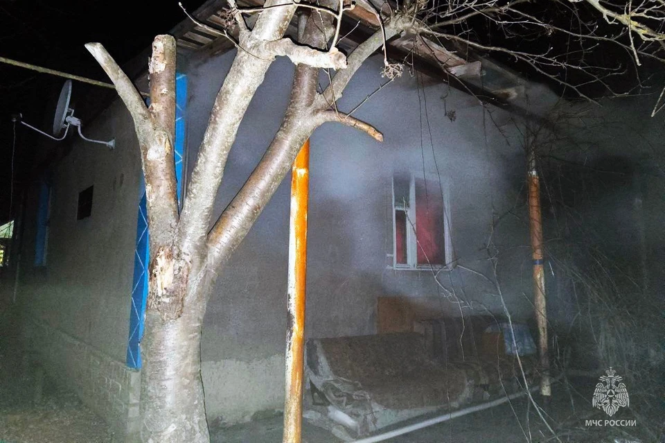 Двое пенсионеров погибли в горящем доме во время пожара под Липецком