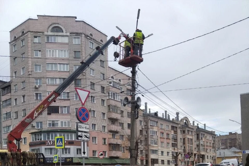 На текущей неделе работы прошли на улицах Дзержинского, Московской, Набережной Грина. Щорса. Фото: киров.рф
