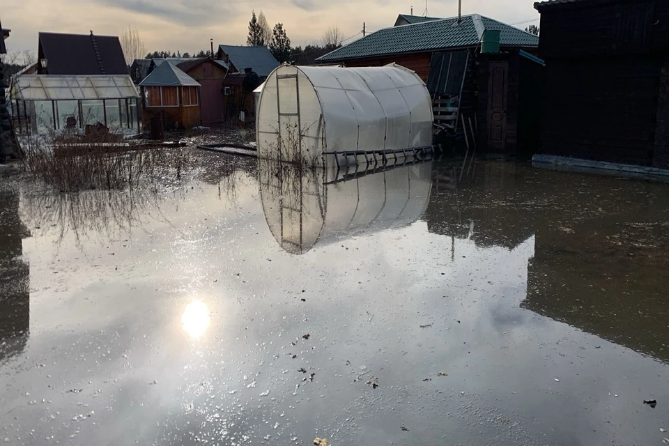 СНТ «Солнечная Долина» затопило под Новосибирском. Фото: предоставлено Игорем Шутовым.