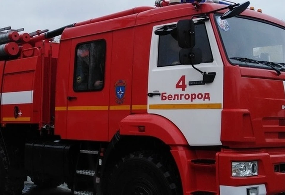 На Щорса в Белгороде горит мусор в гаражном кооперативе.