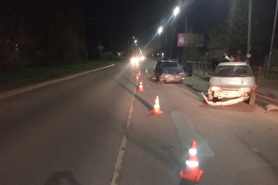 Авария случилась вечером 28 апреля. Фото: ГИБДД Кировской области