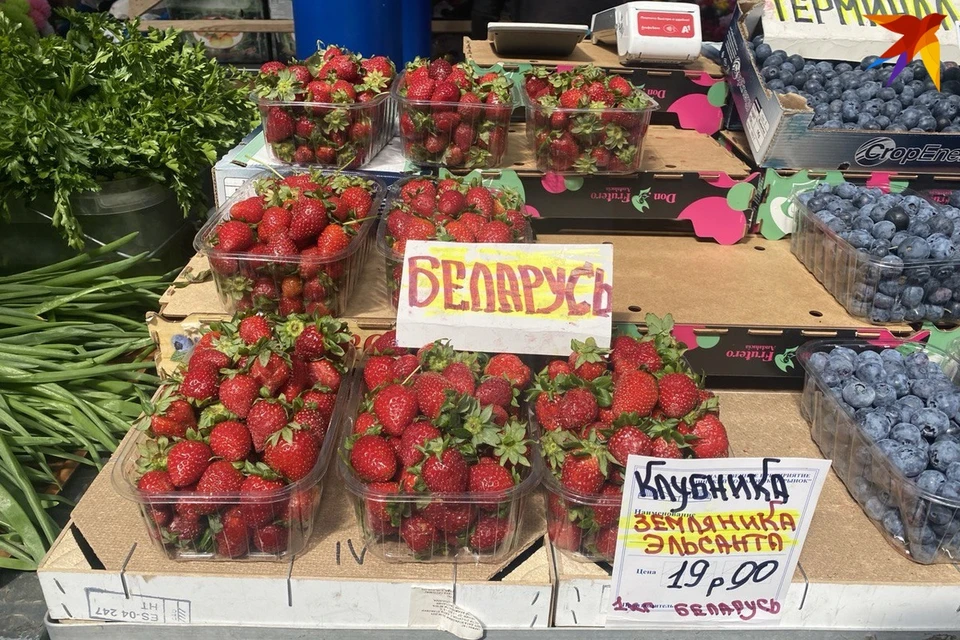 Первую белорусскую клубнику можно купить на Комаровском рынке. Фото: архив «КП»