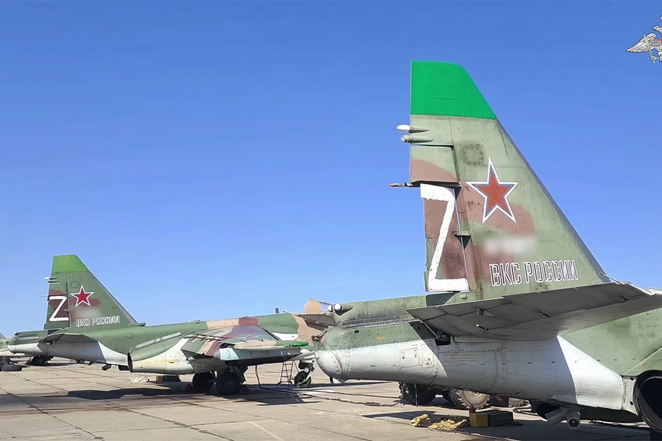 Российская авиация нанесла удар по опорному пункту и живой силе ВСУ. Фото: кадр из видео Минобороны.