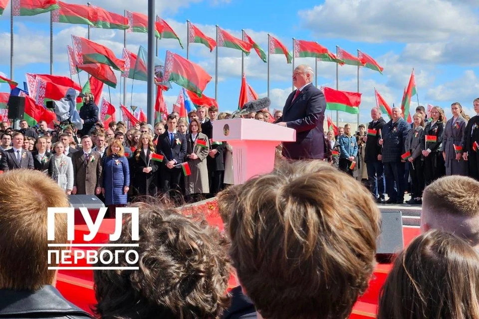 Лукашенко сказал, когда белорусы отстояли истинные государственные символы. Фото: телеграм-канал «Пул Первого».