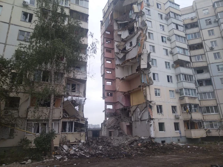 В Белгороде поврежденный дом на Щорса, 55а будут восстанавливать на прежнем месте