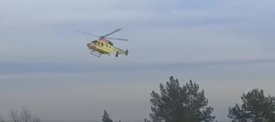 Разбившегося на мопеде водителя на вертолете доставили в Калугу