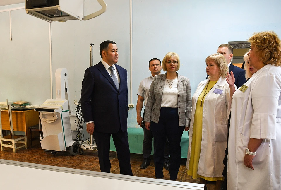 Губернатор посетил Конаковскую ЦРБ.