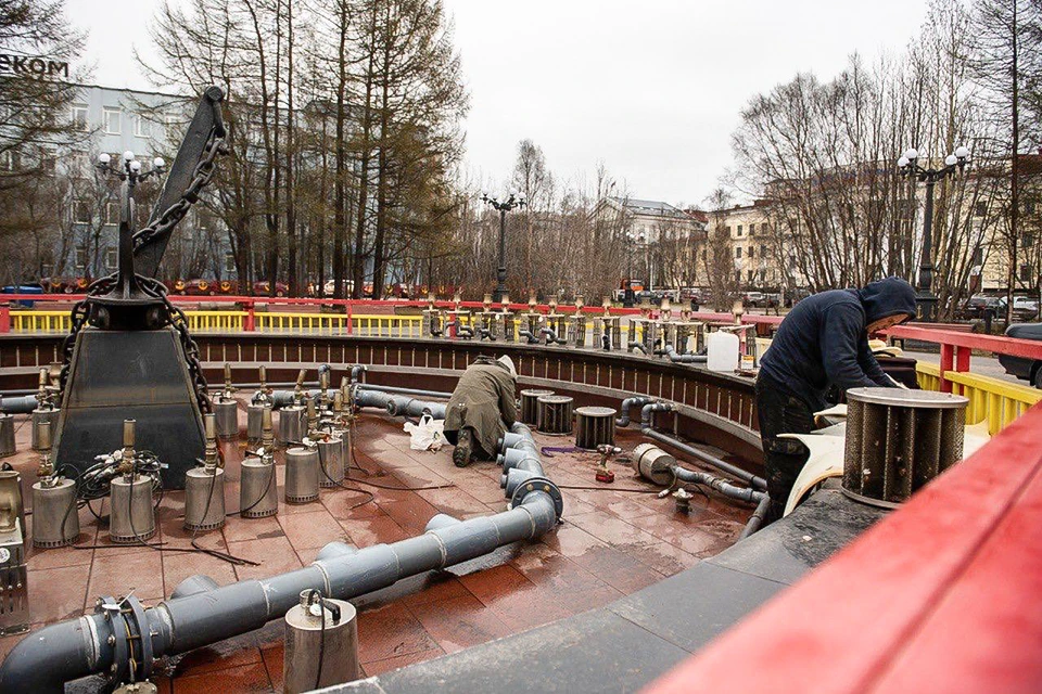 В Мурманске 1 июня заработают городские фонтаны. Фото: Администрация города Мурманска