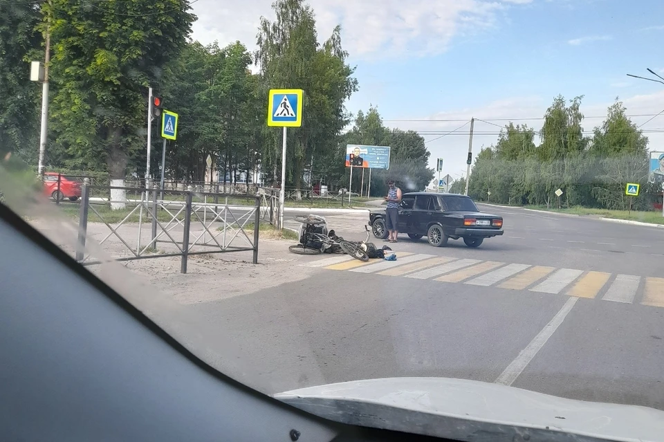 в Новомичуринске произошло ДТП с велосипедистом. Фото: группа в ВК "Бабкин шум" (Новомичуринск)