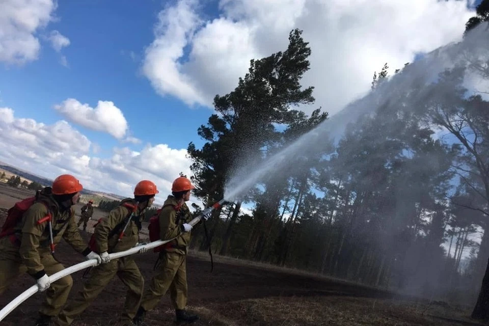 Семь лесных пожаров потушили за выходные в Иркутской области