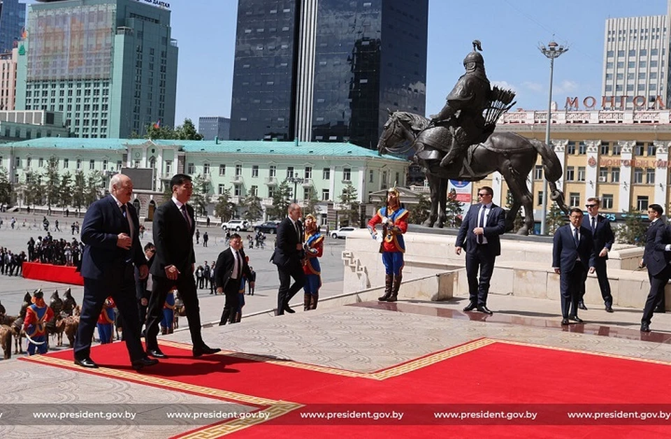 Лукашенко сравнил Путина с Чингисханом во время визита в Монголию. Фото: president.gov.by.