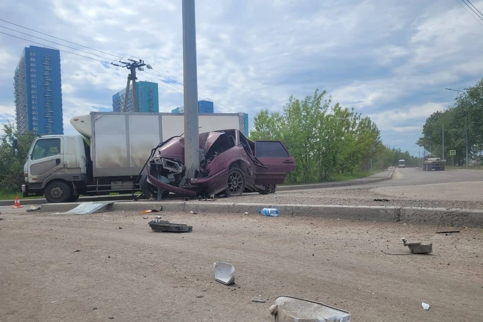 В Красноярске в смертельной аварии погиб непристегнутый пассажир. Фото: ГИБДД