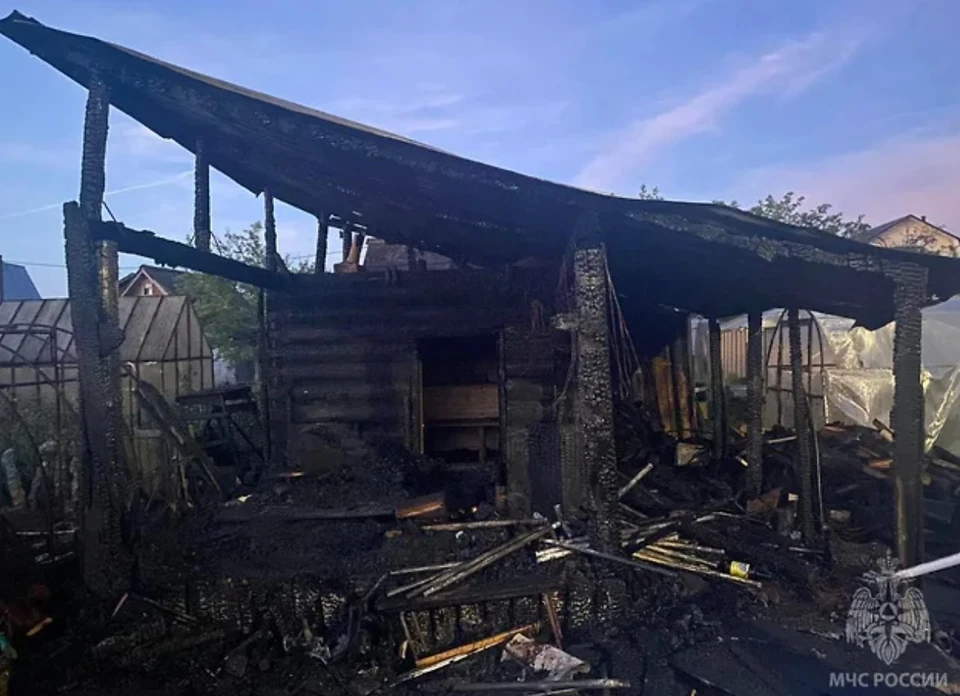 Пожар ликвидирован. Фото: МЧС РФ по Удмуртии