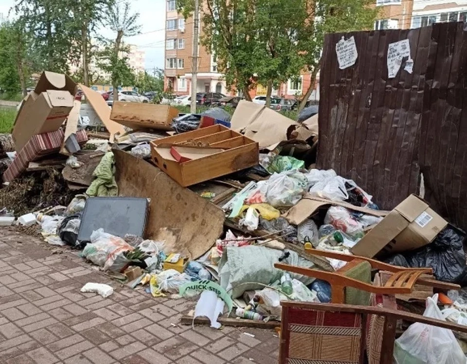 Мусор с улицы Хрустальной в Калуге вывезут после поиска подрядчика