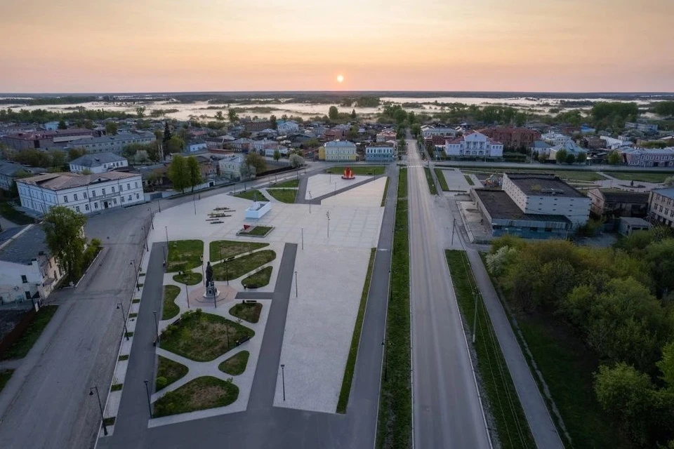 Площадь имени В.И. Ленина в Ирбите. Фото: страница Николя Юдина во «ВКонтакте»