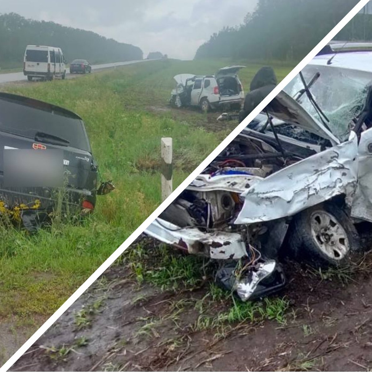 Два ребенка попали в больницу после лобовой аварии на трассе в Башкирии -  KP.RU