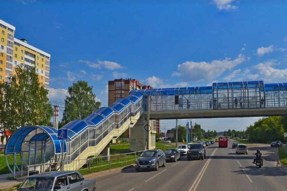 Сейчас в Кирове существует только один надземный переход. Фото: yandex.ru/maps