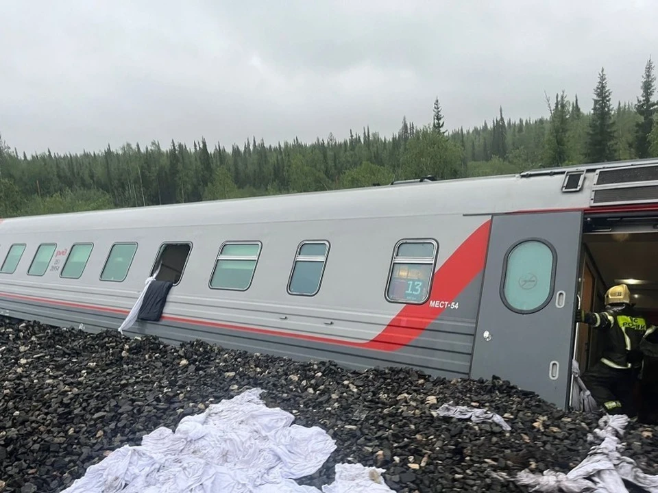 В Коми снят режим ЧС в связи с ЧП с поездом Воркута — Новороссийск. Фото: Северо-Западная транспортная прокуратура.