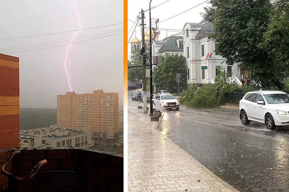 Последствия вчерашнего урагана в москве