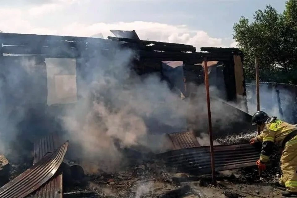 Пожар вспыхнул в частном доме. Фото: ГУ МЧС России по Челябинской области