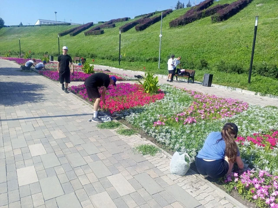 Этим летом в Ульяновске работают 170 трудовых отрядов молодых людей. ФОТО: тг-канал администрации Ульяновска