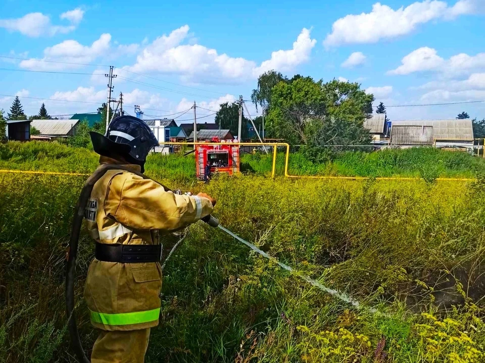 На борьбу со стихией ушло около часа. Фото: ГКУ СО «Центр по делам ГО, ПБ и ЧС»