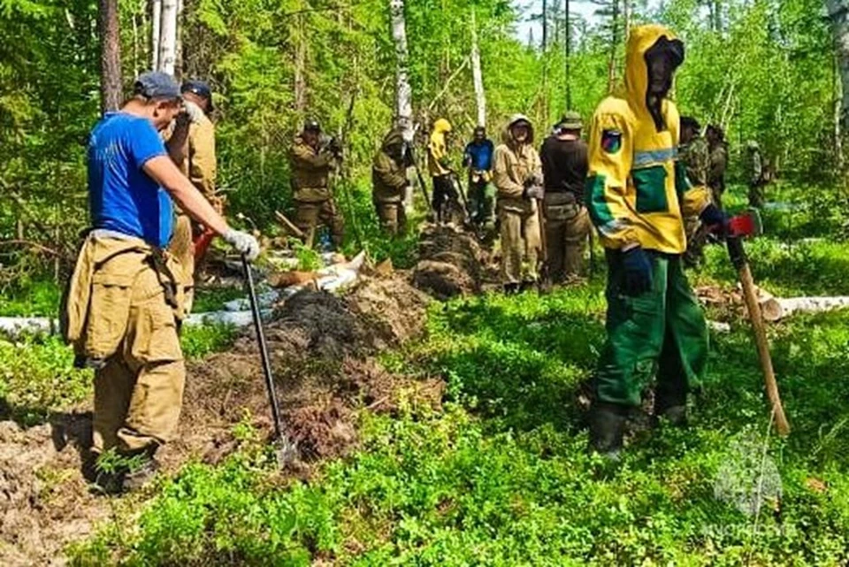 За сутки в Якутии потушили 15 пожаров на 40 тысячах гектаров Фото: ГУ МЧС России по РС(Я)