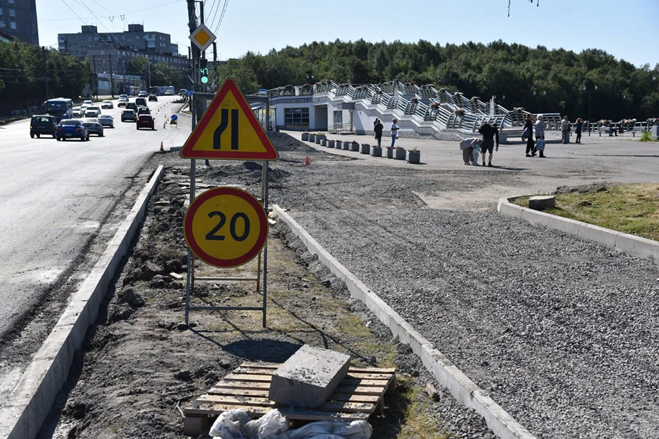 Окончание ремонта запланировано на 31 августа. Фото: Совет депутатов города Мурманска