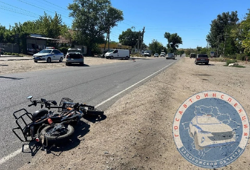 В Мелитопольском районе Запорожской области произошло ДТП. ФОТО: Госавтоинспекция Запорожской области