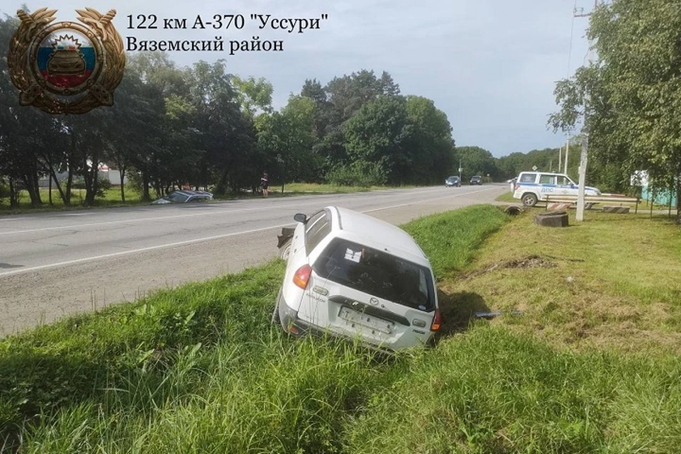 81-летний водитель устроил аварию на трассе в Хабаровском крае Фото: МВД РФ по Вяземскому району