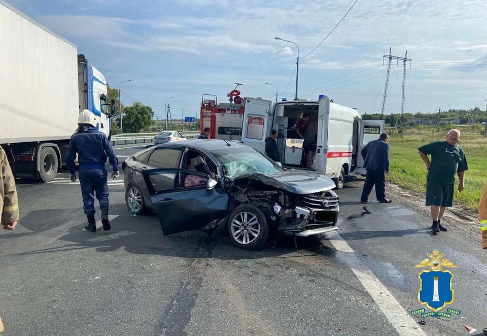 В аварии под Ульяновском пострадал шестилетний ребенок. Фото УМВД России по УО