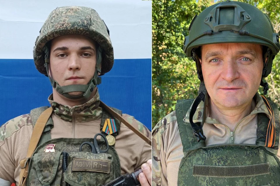 Гвардии рядовой Дмитрий Горбачев и Владимир Абрамов