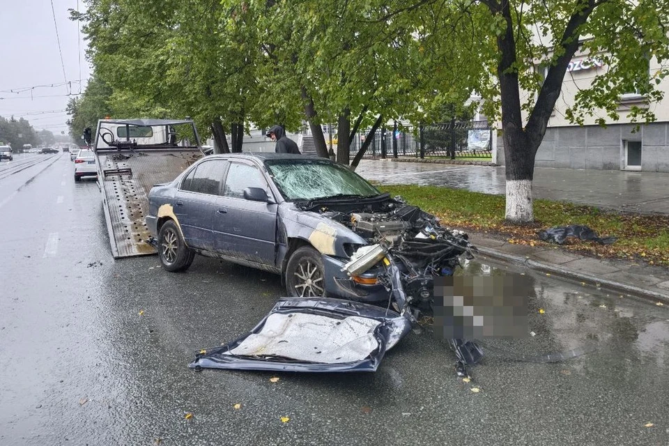 Водитель иномарки сбил девушку. Фото: Госавтоинспекция по Новосибирску