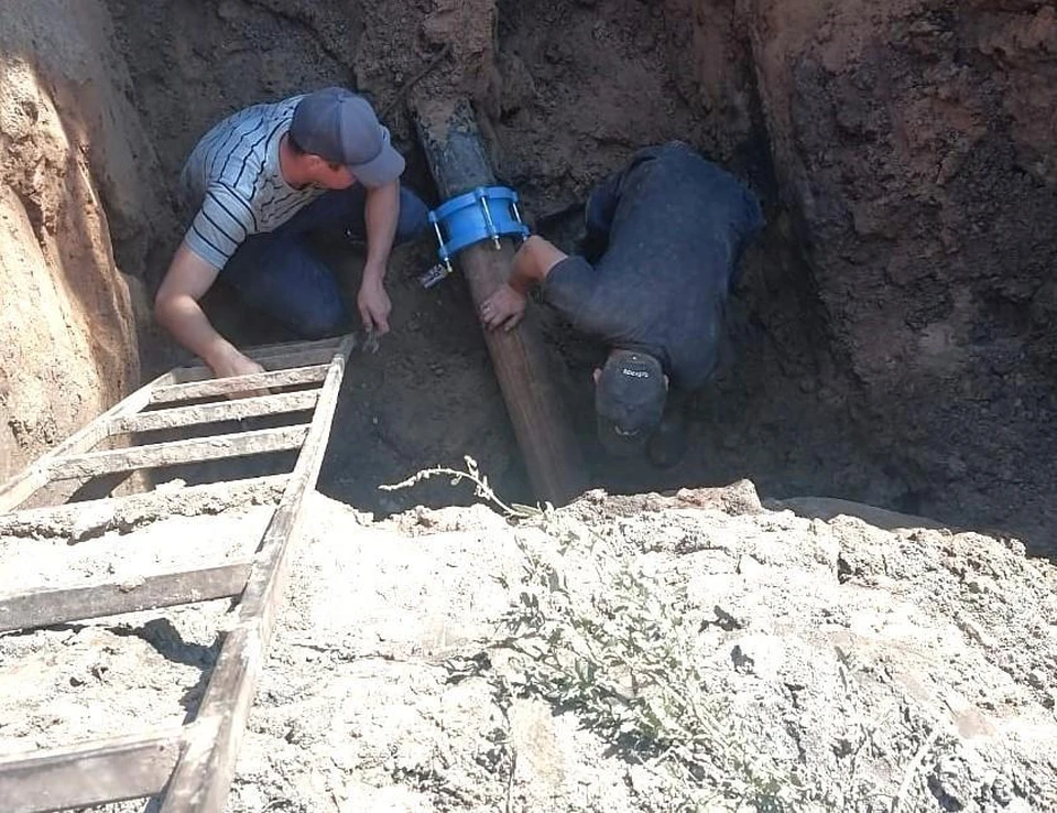 В Ульяновске за неделю произошло 55 прорывов на сетях водоснабжения. Фото Ульяновскводоканал
