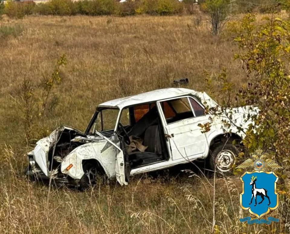 Водитель не справился с рулевым управлением.