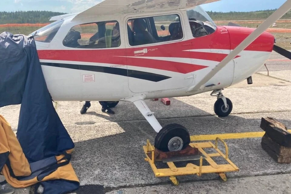 СК РФ: Самолет Cessna-182 совершил жесткую посадку в Московской области Фото: t.me/sztproc