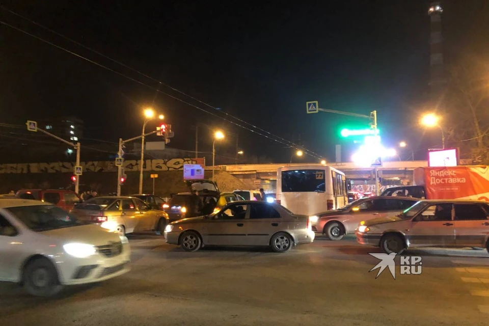 В результате ДТП на перекрестке улиц Восточная – Малышева никто не пострадал