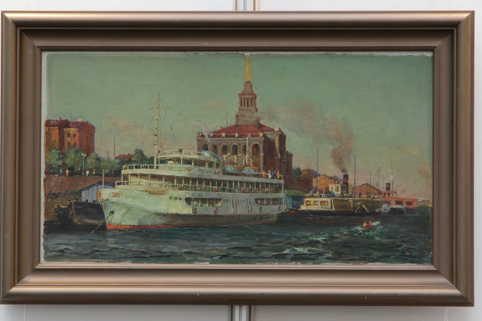 Поздеев А.Г. Набережная. Речной вокзал. 1960