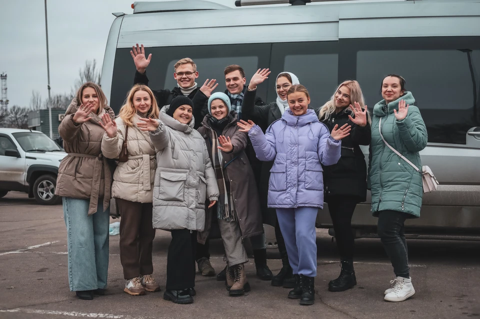 Делегация из ДНР отправилась в Москву. Фото: Министерство молодежной политики ДНР