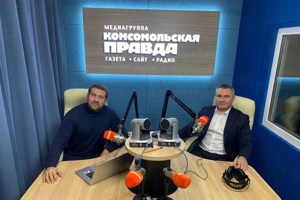 Алексей Коробков в студии радио «КП-Самара» 98.2 Fm.